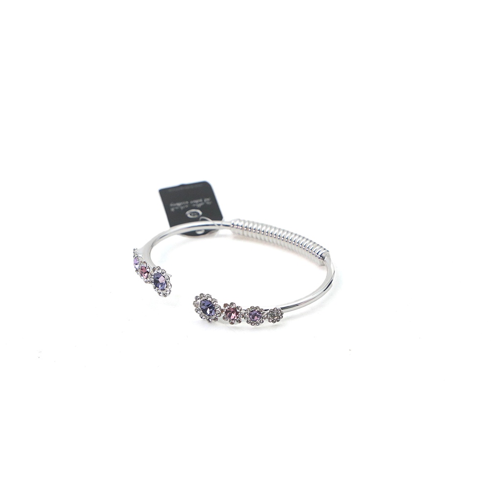 Al Jaber Gallery Silver Tone Purple Bracelet | Oksouq